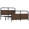 vidaXL Bettgestell ohne Matratze 120x200 cm Braun Eichen-Optik