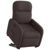 vidaXL Relaxsessel mit Aufstehhilfe Dunkelbraun Stoff