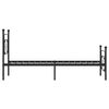 vidaXL Bettgestell mit Kopf- und Fu&szlig;teil Metall Schwarz 107x203 cm