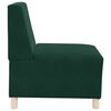 vidaXL Modulares Sofa ohne Armlehnen Dunkelgr&uuml;n 55 cm Samt