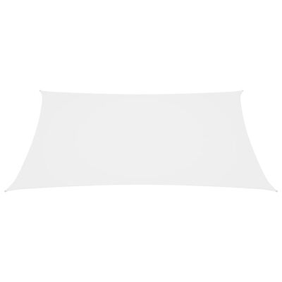 vidaXL Sonnensegel Oxford-Gewebe Rechteckig 3x4,5 m Weiß