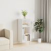 vidaXL Sideboard Hochglanz-Wei&szlig; 34,5x32,5x90 cm Holzwerkstoff