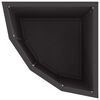 vidaXL Eckpflanzer Schwarz 30 x 30 x 50 cm Stahl
