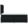 vidaXL Boxspringbett mit Matratze Schwarz 120x190 cm Stoff