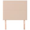 vidaXL Kopfteil Cappuccino 100x5x118/128 cm Kunstleder