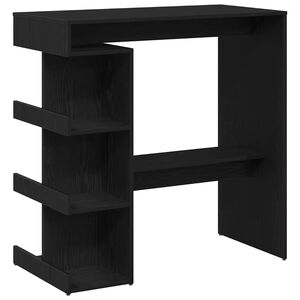 vidaXL Bartisch Schwarz Eichen-Optik 100 x 48 x 101,5 cm Holzwerkstoff