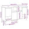 vidaXL Sideboards 2 pcs Altholz 60 x 35 x 70 cm Holzwerkstoff