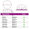 vidaXL Pool-Dome Gr&uuml;n 592 x 590 x 275 cm