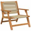 vidaXL gartenm&ouml;bel 2 pcs Beige 67 x 76 x 73 cm Massivholz Akazie