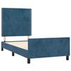 vidaXL Bettgestell ohne Matratze Dunkelblau 80x200 cm Samt