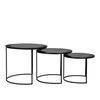 LABEL51 3-tlg. Couchtisch-Set Tres Schwarz