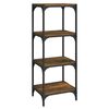 vidaXL B&uuml;cherregal R&auml;uchereiche 40x33x100 cm Holzwerkstoff und Stahl