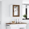 vidaXL K&uuml;chen-H&auml;ngeschrank mit Glast&uuml;r Porto Braun Eichen-Optik