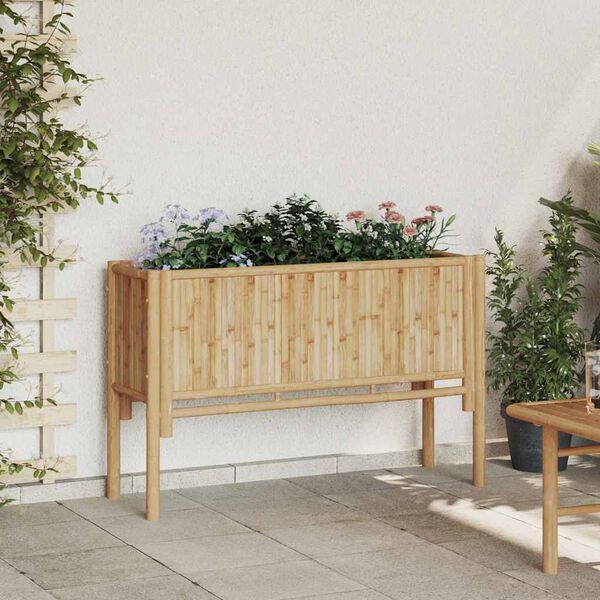 vidaXL Hochbeet Braun 110 x 35 x 70 cm Bambus