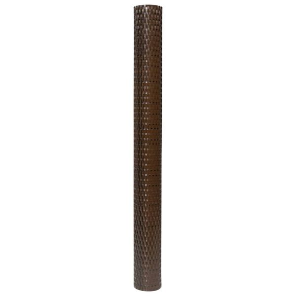 vidaXL Balkon-Sichtschutz Braun und Schwarz 1000x100 cm Poly Rattan