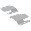vidaXL Flush-Montagehalterung 2 Silber 75 x 66 x 1,4 mm Stahl
