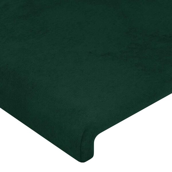 vidaXL Kopfteil Dunkelgr&uuml;n 144x5x118/128 cm Samt