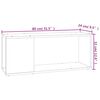 vidaXL TV-Schrank Schwarz 80x24x32 cm Holzwerkstoff