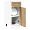 vidaXL Schubunterschrank Lyon Artisan-Eiche 30x46x81,5 cm Holzwerkstoff