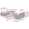 vidaXL Gartensofa-set mit Kissen mit Speicher 8 pcs Grau Poly-Rattan