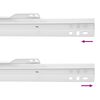 vidaXL Schubladenschiene 87 pcs Wei&szlig; Stahl
