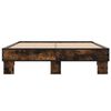 vidaXL Bettgestell R&auml;uchereiche 120x200 cm Holzwerkstoff und Metall