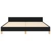 vidaXL Bettgestell ohne Matratze Schwarz 180x200 cm Stoff