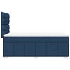vidaXL Boxspringbett mit Matratze Blau 100x200 cm Stoff