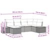 vidaXL Gartensofa-set mit Kissen mit Speicher Schwarz Poly-Rattan