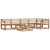 vidaXL Outdoor-Sofagarnitur 6 pcs Natur Massivholz Akazie