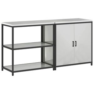 vidaXL Aufbewahrungsset f&uuml;r die K&uuml;che HATTEM 2 stk. Silber