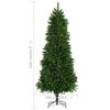 vidaXL K&uuml;nstlicher Weihnachtsbaum mit Beleuchtung Kugeln 240 cm Gr&uuml;n