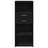 vidaXL Highboard Schwarz 50x42,5x124 cm Holzwerkstoff