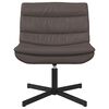 vidaXL Drehstuhl Braun 63 x 75 x 76 cm Gl&auml;nzendes PU