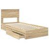 vidaXL Aufbewahrungsbett Sonoma-Eiche 90 x 200 cm Holzwerkstoff