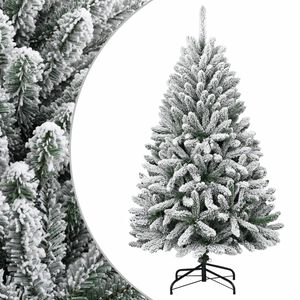 vidaXL K&uuml;nstlicher Weihnachtsbaum Klappbar Beschneit 120 cm