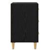 vidaXL Nachttisch Schwarz Eichen-Optik 40 x 40 x 66 cm Holzwerkstoff