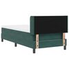 vidaXL Boxspringbett mit Matratze Dunkelgr&uuml;n 200 x 100 cm Samt