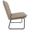 vidaXL Sitzbank Cappuccino-Braun 100x75x76 cm Kunstleder