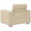 vidaXL Sofa 59cm Creme Stoff
