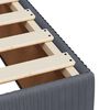 vidaXL Boxspringbett mit Matratze Dunkelgrau 180x200 cm Samt