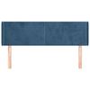 vidaXL Kopfteil mit Ohren Dunkelblau 147x16x78/88 cm Samt