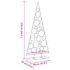 vidaXL Metall-Weihnachtsbaum zum Dekorieren Schwarz 210 cm