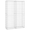 vidaXL Steinkorb Gabione mit Deckeln Verzinkter Draht 150&times;100&times;30 cm
