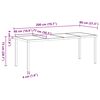 vidaXL Garten Essgruppe mit Kissen 7 pcs Schwarz Poly-Rattan
