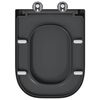 vidaXL Toilettensitz Anthrazit 47,5 x 35 x 3,6 cm Duroplast