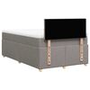 vidaXL Boxspringbett mit Matratze Taupe 120x200 cm Stoff