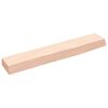 vidaXL Wandregal 60x10x4 cm Massivholz Eiche Unbehandelt