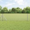 vidaXL Geschwei&szlig;ter Drahtzaun Silber 0,8 x 10 m
