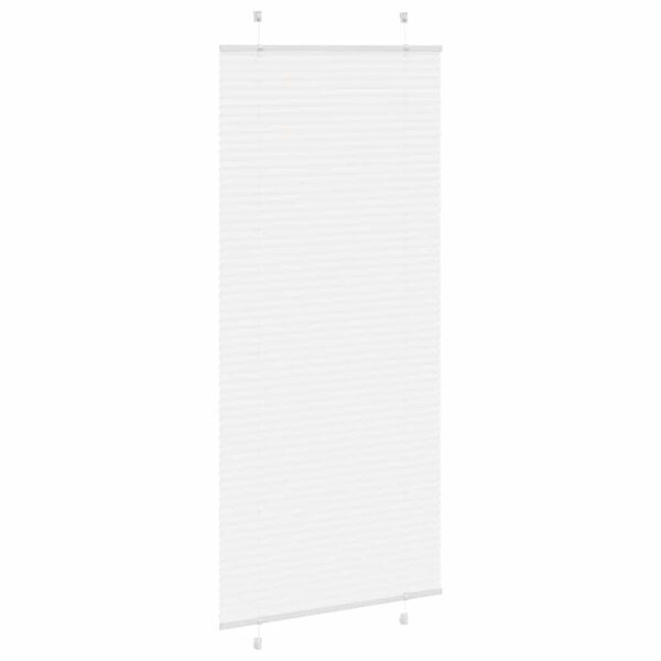 vidaXL Plissee Wei&szlig; 100x200 cm Stoffbreite 99,4 cm Polyester